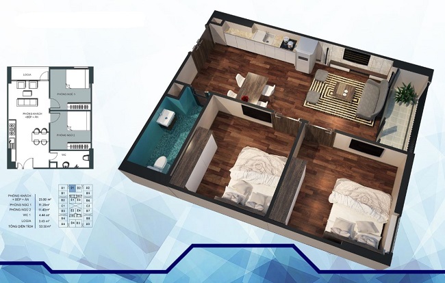 Thiết kế mặt bằng căn hộ chung cư cao cấp Arita Home như thế nào?